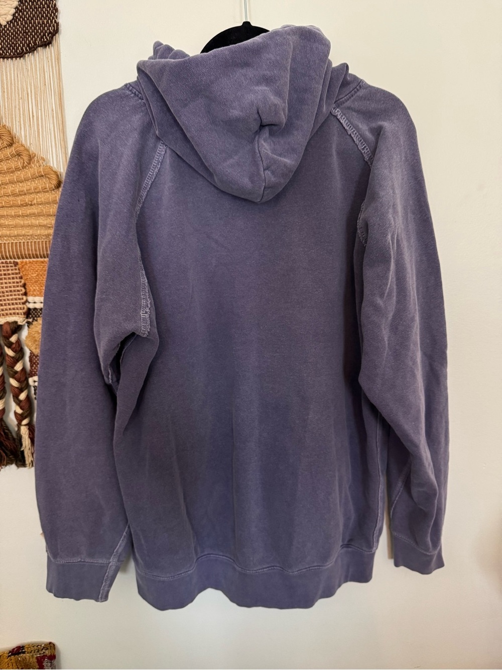 Comfort Colors Garment-Dyed Hoodie - Faded Purple/Grey - Men's L - Picture 4 of 4